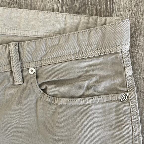 Brioni Men's Khaki Cotton Stretch Garment Dye Straight Trousers SN Meribel 38x34 - Picture 7 of 11